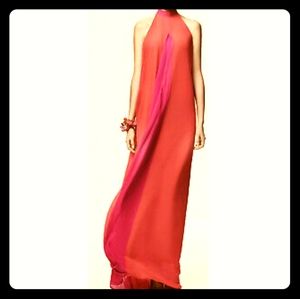 SELF-PORTRAIT 2 tone maxi dress